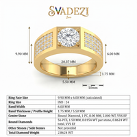 Cascading Reverie Men's Diamond Ring by SVADEZI