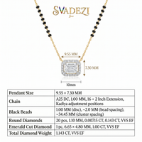 Regal Glow Diamond Mangalsutra by SVADEZI