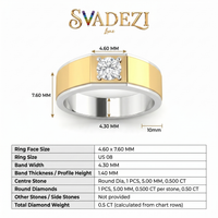Opulent Glow Men's Diamond Ring by SVADEZI