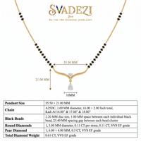Majestic Harmony Diamond Mangalsutra by SVADEZI