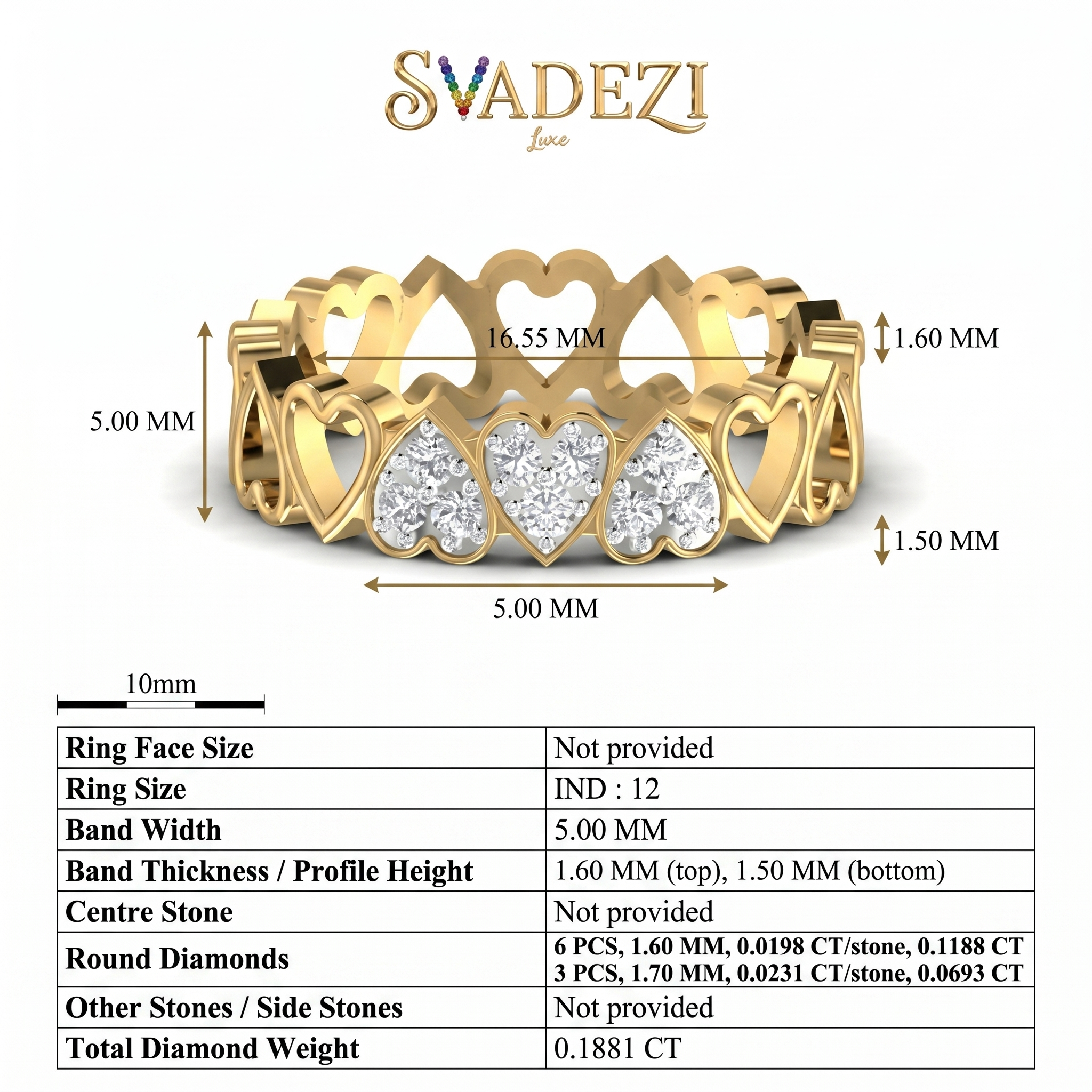 Pristine Grace Diamond Ring by SVADEZI