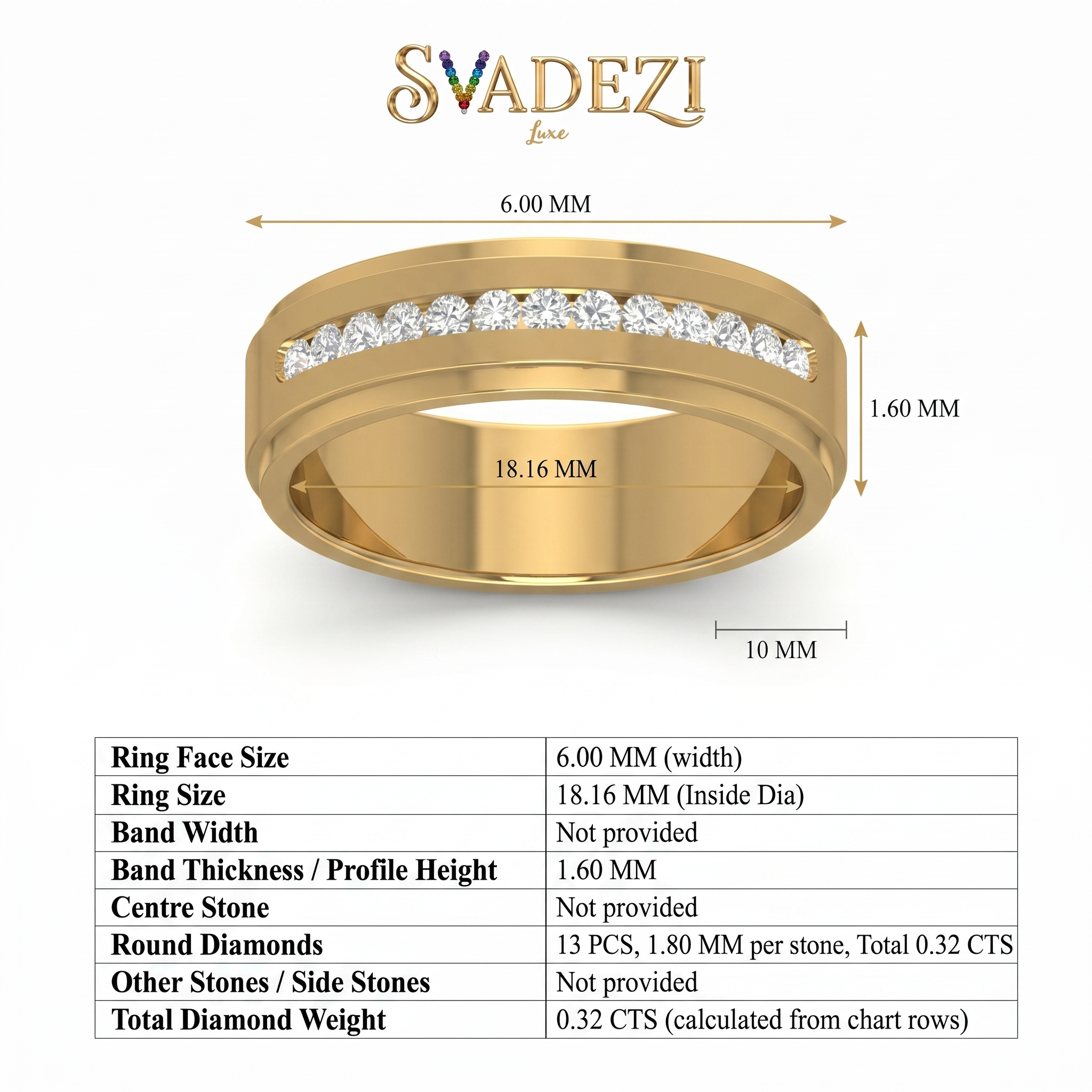 Glistening Splendor Diamond Ring by SVADEZI
