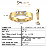 Glistening Petal Men's Diamond Ring by SVADEZI