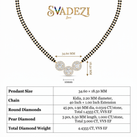 Sparkling Radiance Diamond Mangalsutra by SVADEZI