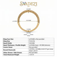 Opulent Halo Diamond Ring by SVADEZI