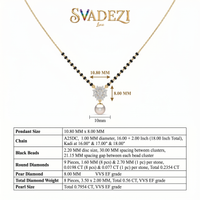 Pristine Brilliance Diamond Mangalsutra by SVADEZI