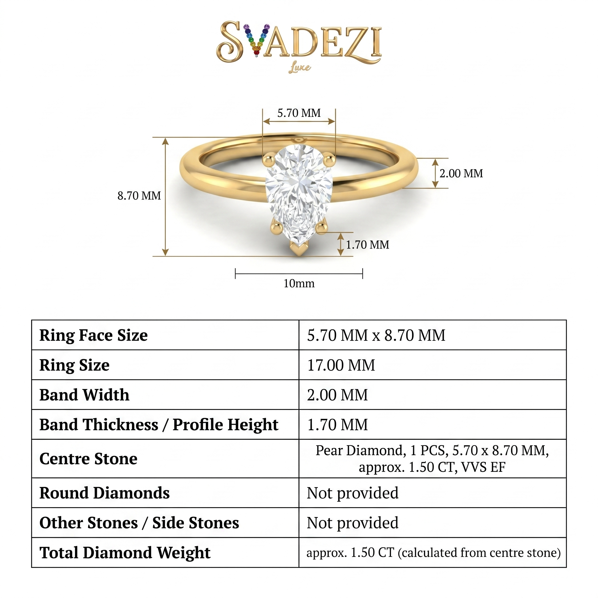 Sovereign Bliss Diamond Ring by SVADEZI