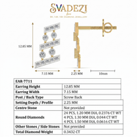 Imperial Ballad Diamond Earrings by SVADEZI