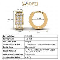 Glowing Ode Diamond Earrings by SVADEZI
