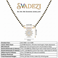 Ethereal Spell Diamond Mangalsutra by SVADEZI
