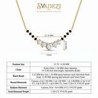 Dawn Ballad Diamond Mangalsutra by SVADEZI