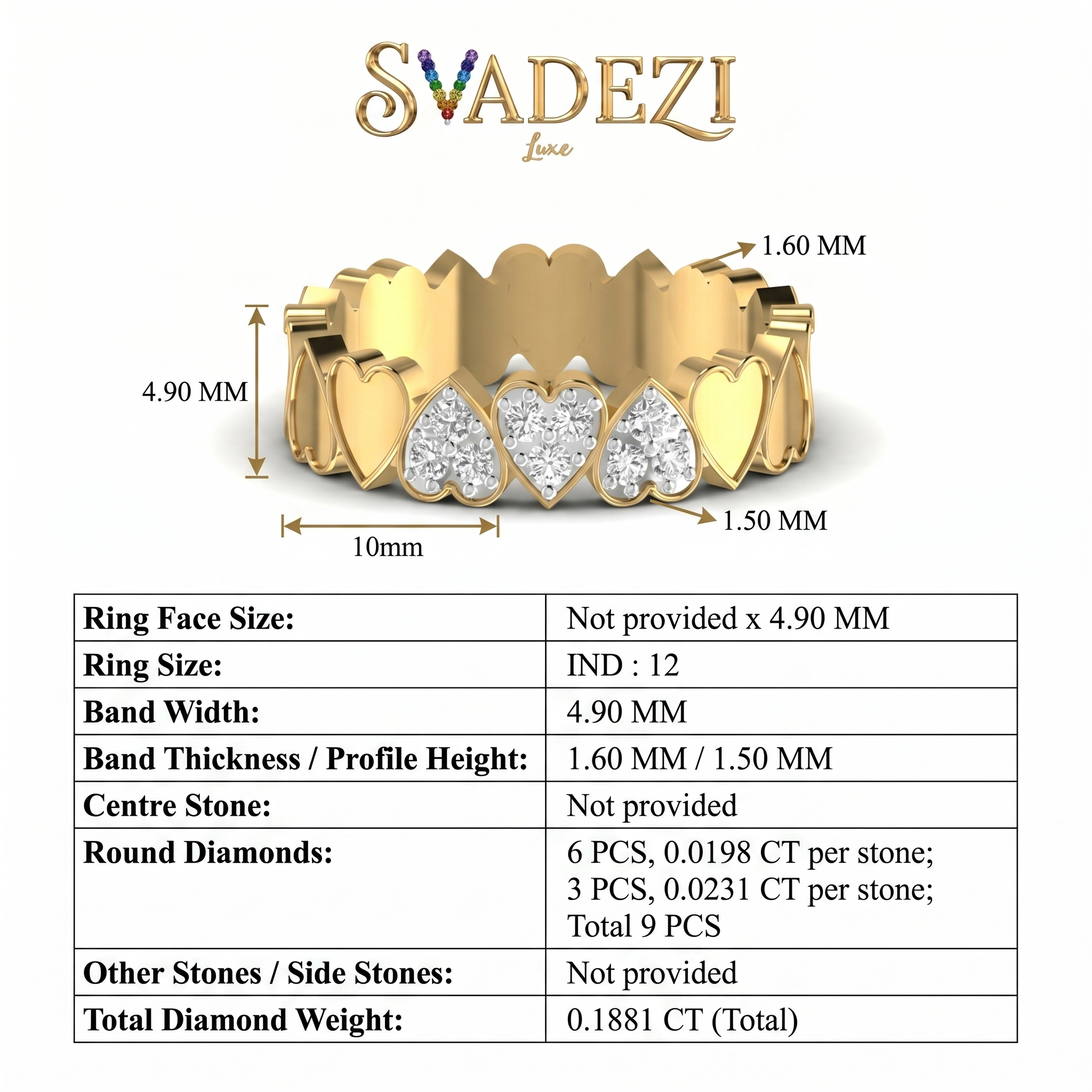 Lustrous Allure Diamond Ring by SVADEZI