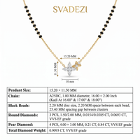 Ethereal Elegance Diamond Mangalsutra by SVADEZI