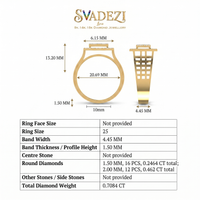 Lavish Embrace Men's Diamond Ring by SVADEZI