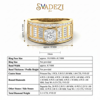 Radiant Melody Diamond Ring by SVADEZI