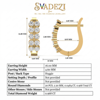 Regal Melody Diamond Earrings by SVADEZI