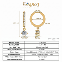Sovereign Legacy Diamond Earrings by SVADEZI