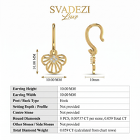 Mystic Elegance Diamond Earrings by SVADEZI
