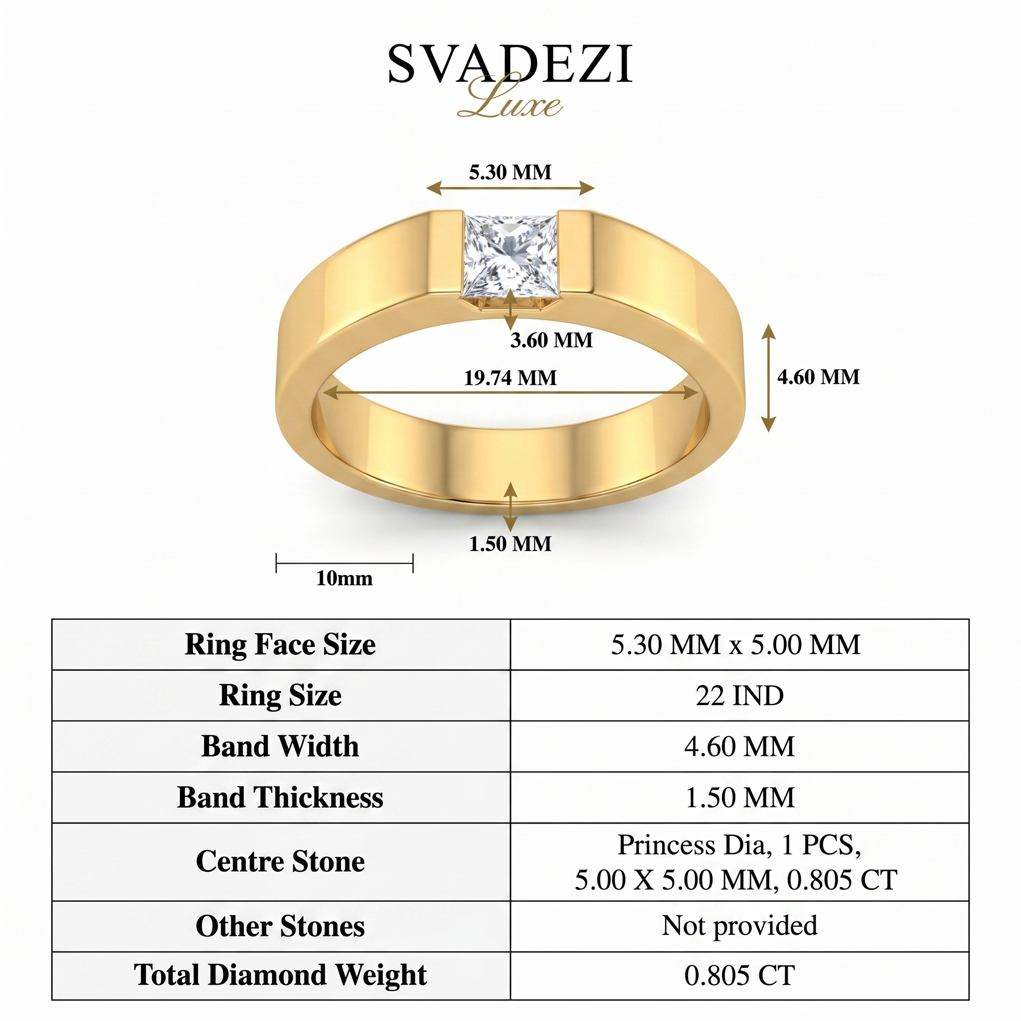 Opulent Splendor Men's Diamond Ring by SVADEZI