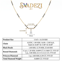 Heavenly Eternity Diamond Mangalsutra by SVADEZI