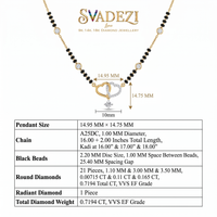 Sovereign Charm Diamond Mangalsutra by SVADEZI