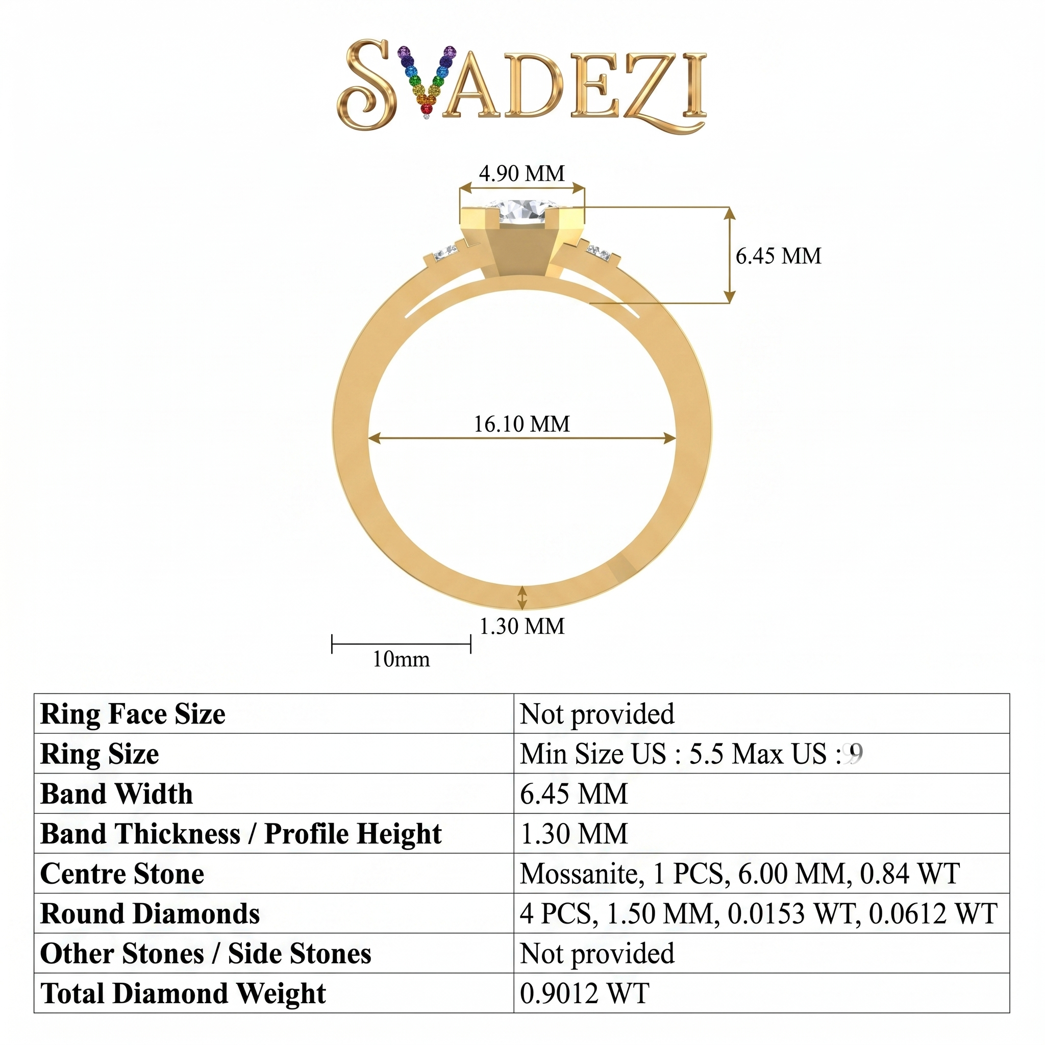 Regal Whisper Diamond Ring by SVADEZI