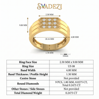 Sovereign Whisper Men's Diamond Ring by SVADEZI