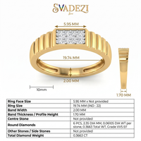 Imperial Halo Men's Diamond Ring by SVADEZI