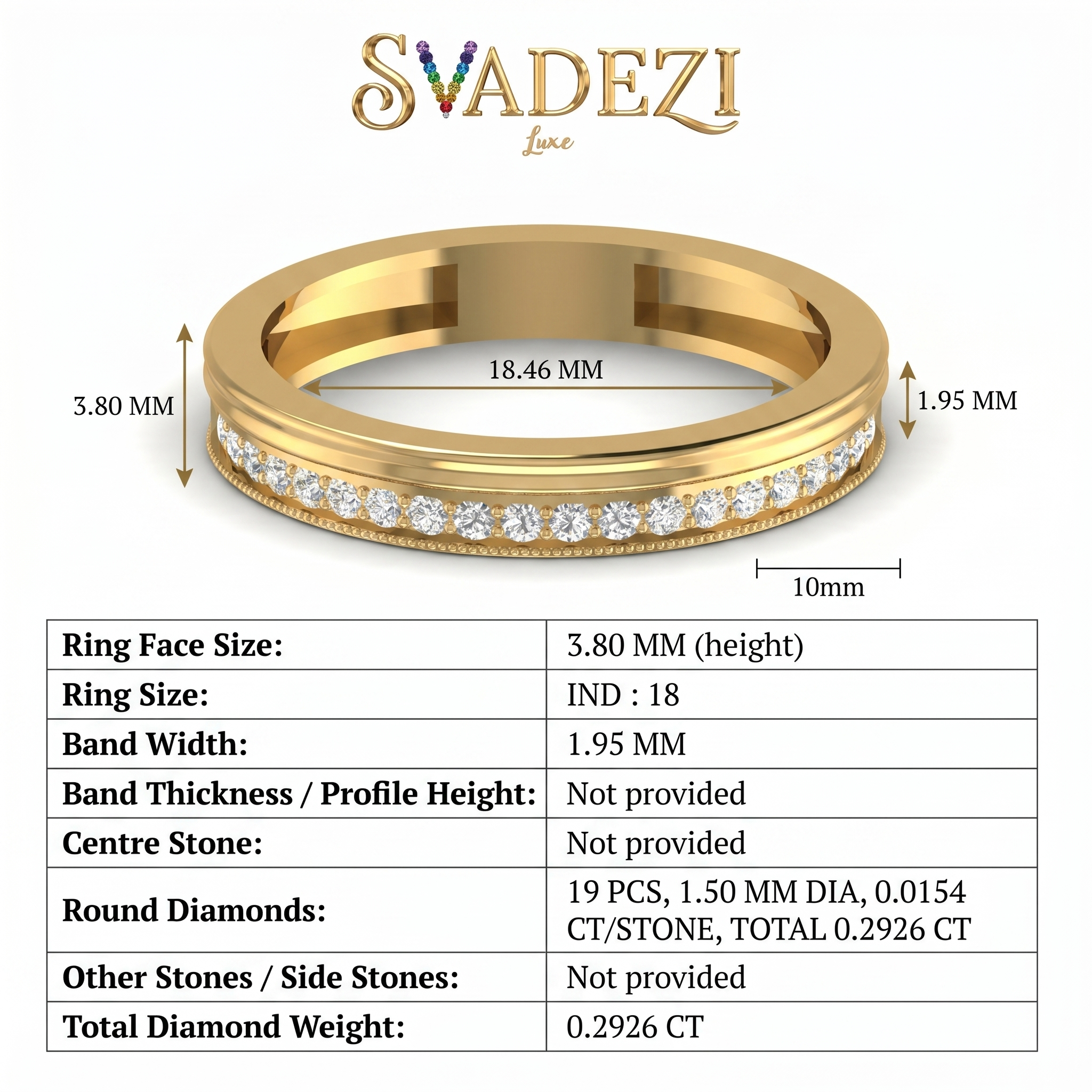 Sparkling Grace Men's Diamond Ring by SVADEZI