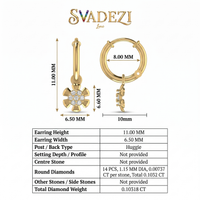 Regal Ode Diamond Earrings by SVADEZI
