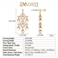 Sacred Brilliance Diamond Earrings by SVADEZI