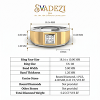 Celestial Splendor Men's Diamond Ring by SVADEZI