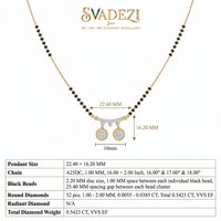 Glistening Spell Diamond Mangalsutra by SVADEZI