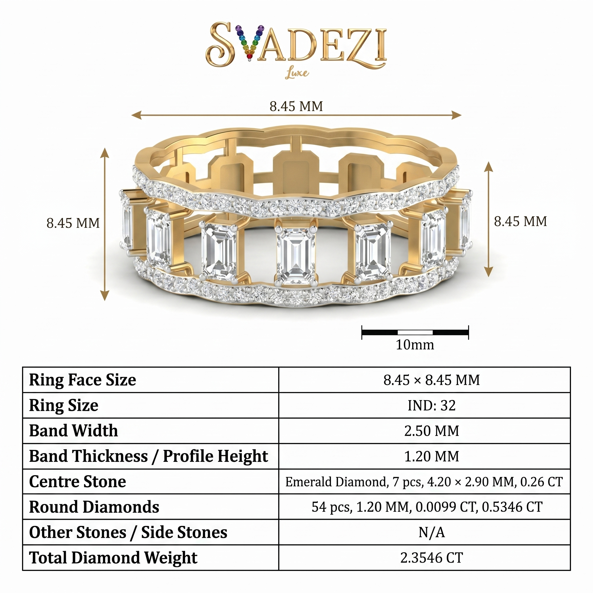 Opulent Whisper Diamond Ring by SVADEZI