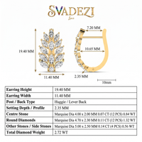 Enthroned Splendor Diamond Earrings by SVADEZI