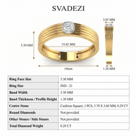 Sovereign Aura Men's Diamond Ring by SVADEZI