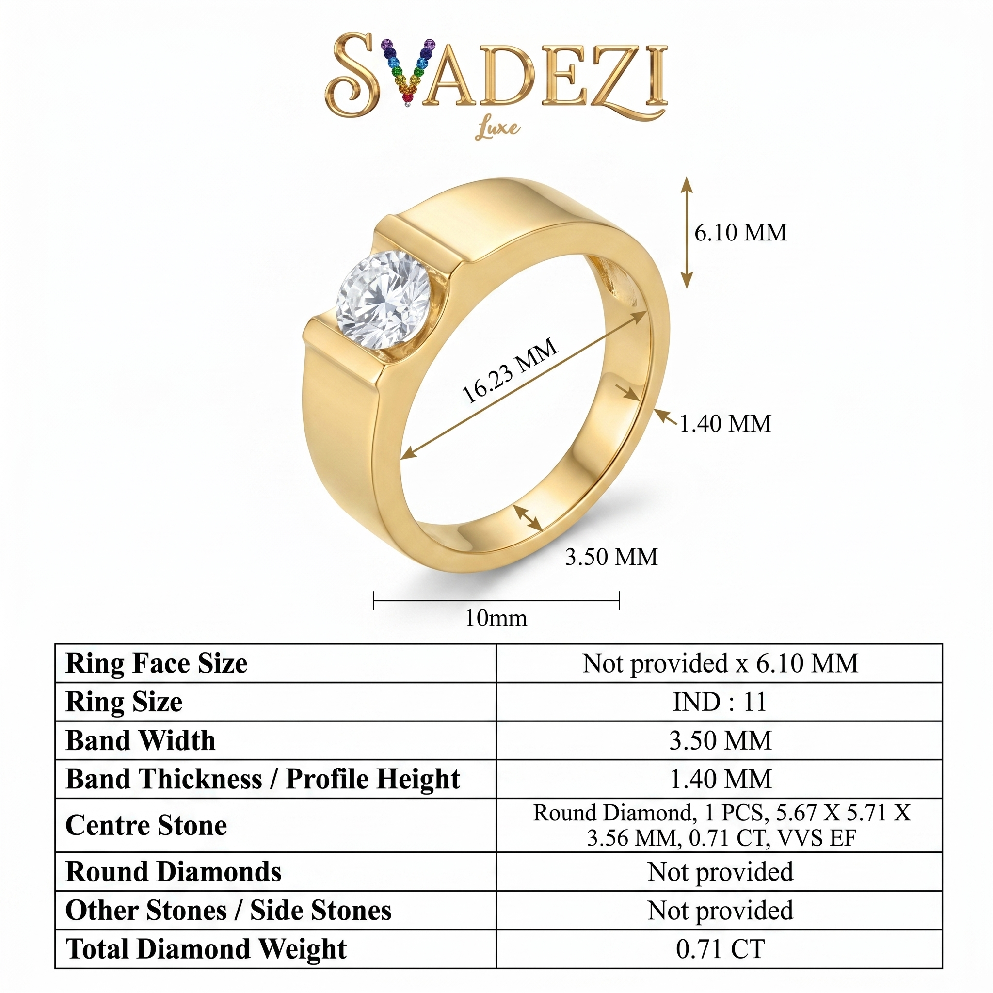 Whispering Radiance Diamond Ring by SVADEZI