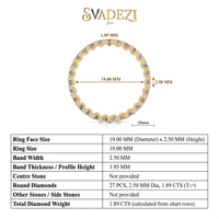Opulent Glow Diamond Ring by SVADEZI
