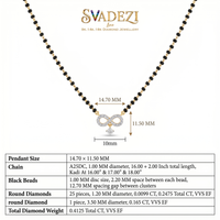 Whispering Promise Diamond Mangalsutra by SVADEZI