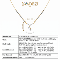 Majestic Elegance Diamond Mangalsutra by SVADEZI