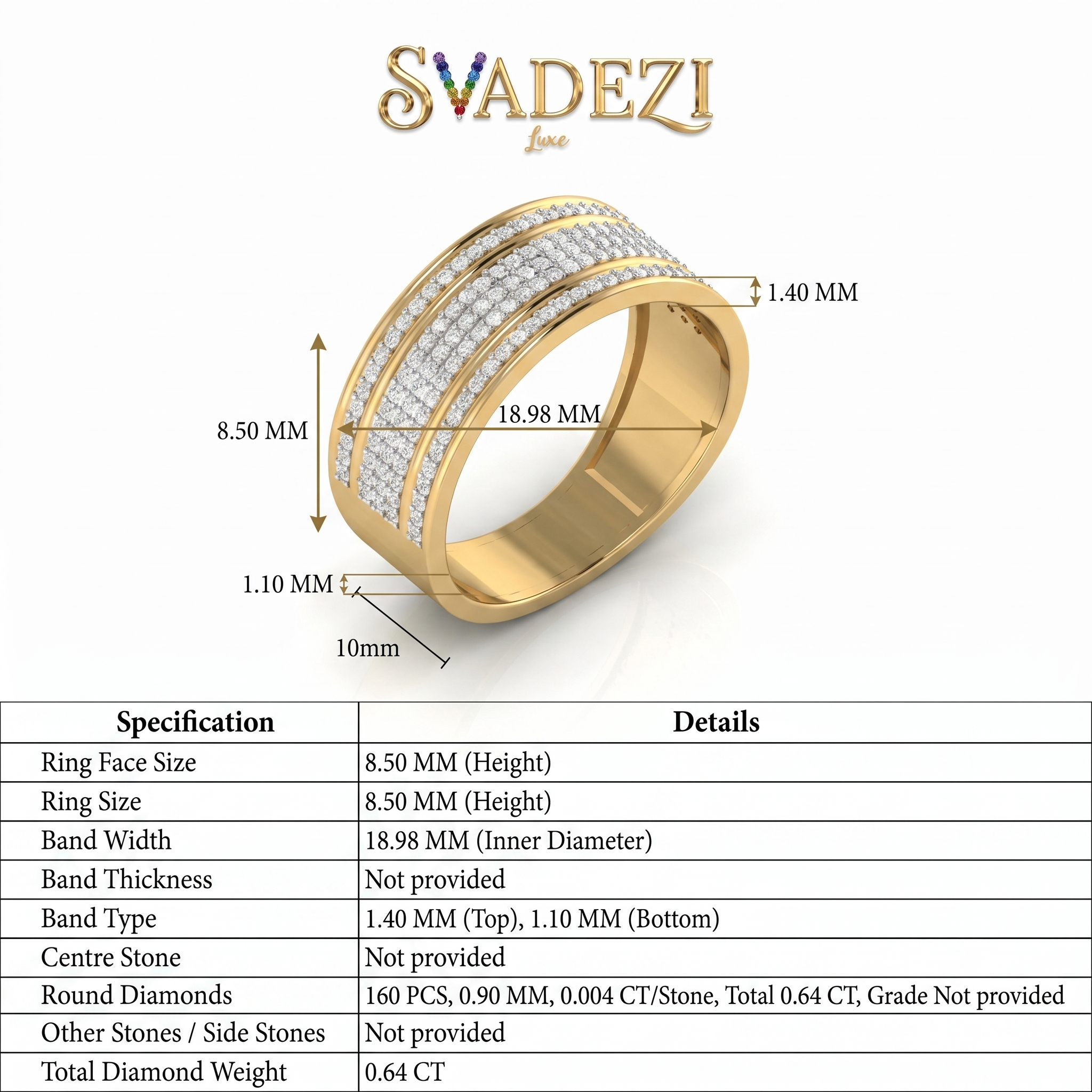 Sublime Harmony Diamond Ring by SVADEZI