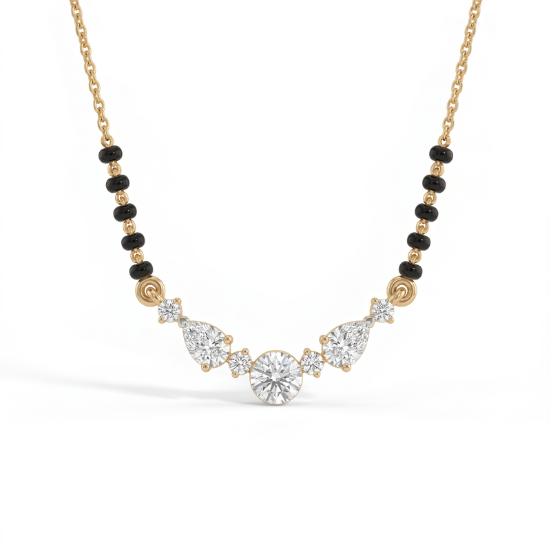 Sublime Embrace Diamond Mangalsutra by SVADEZI