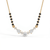 Sublime Embrace Diamond Mangalsutra by SVADEZI - yellow
