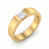 Opulent Splendor Men's Diamond Ring by SVADEZI - yellow