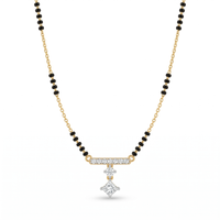 Heavenly Eternity Diamond Mangalsutra by SVADEZI - yellow