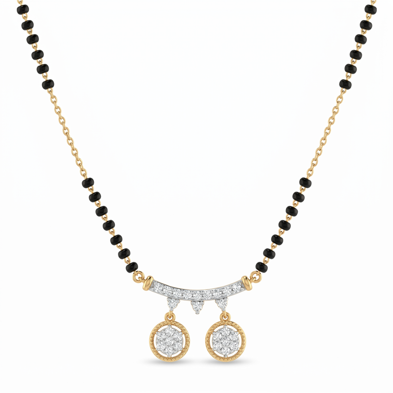 Glistening Spell Diamond Mangalsutra by SVADEZI