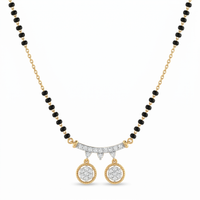 Glistening Spell Diamond Mangalsutra by SVADEZI - yellow