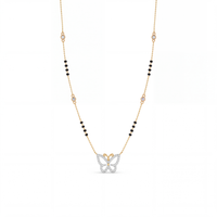 Enthroned Sonnet Diamond Mangalsutra by SVADEZI - yellow