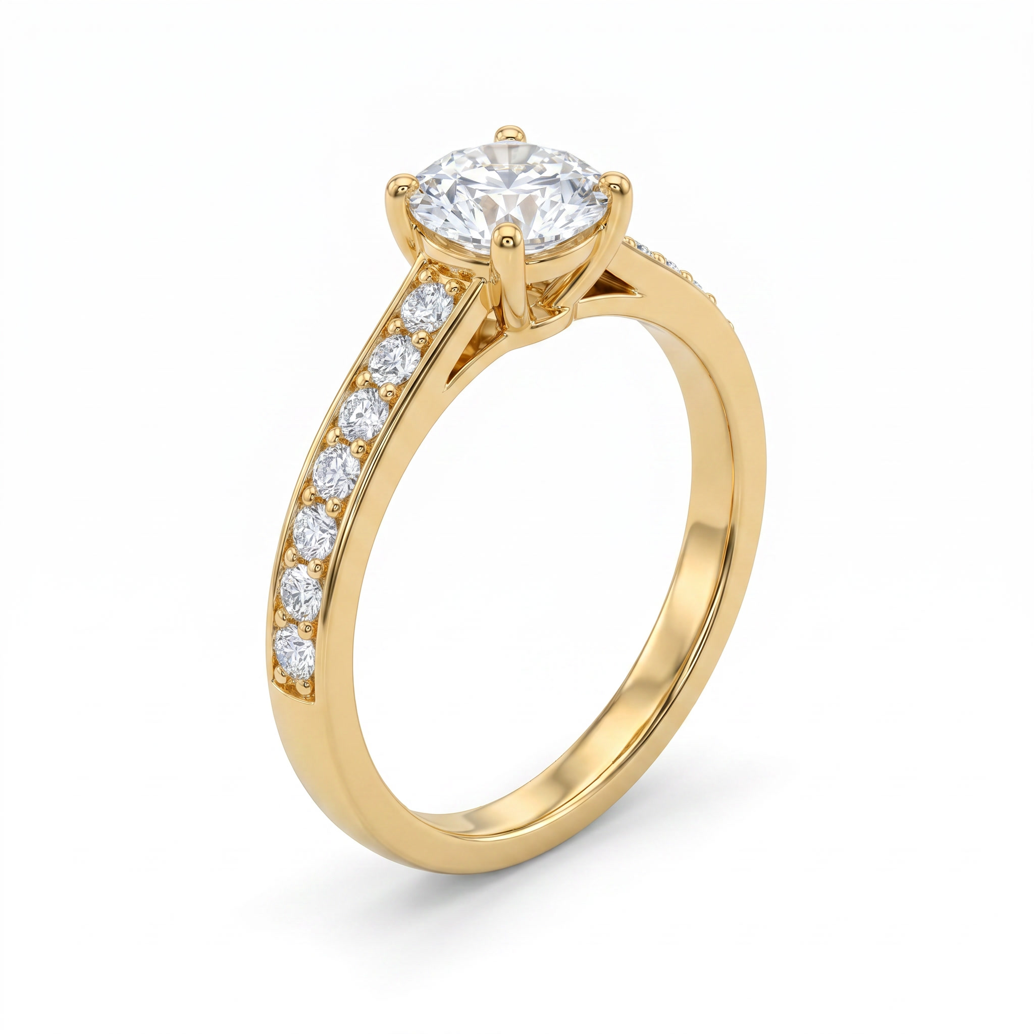 Sparkling Symphony Diamond Ring by SVADEZI - yellow