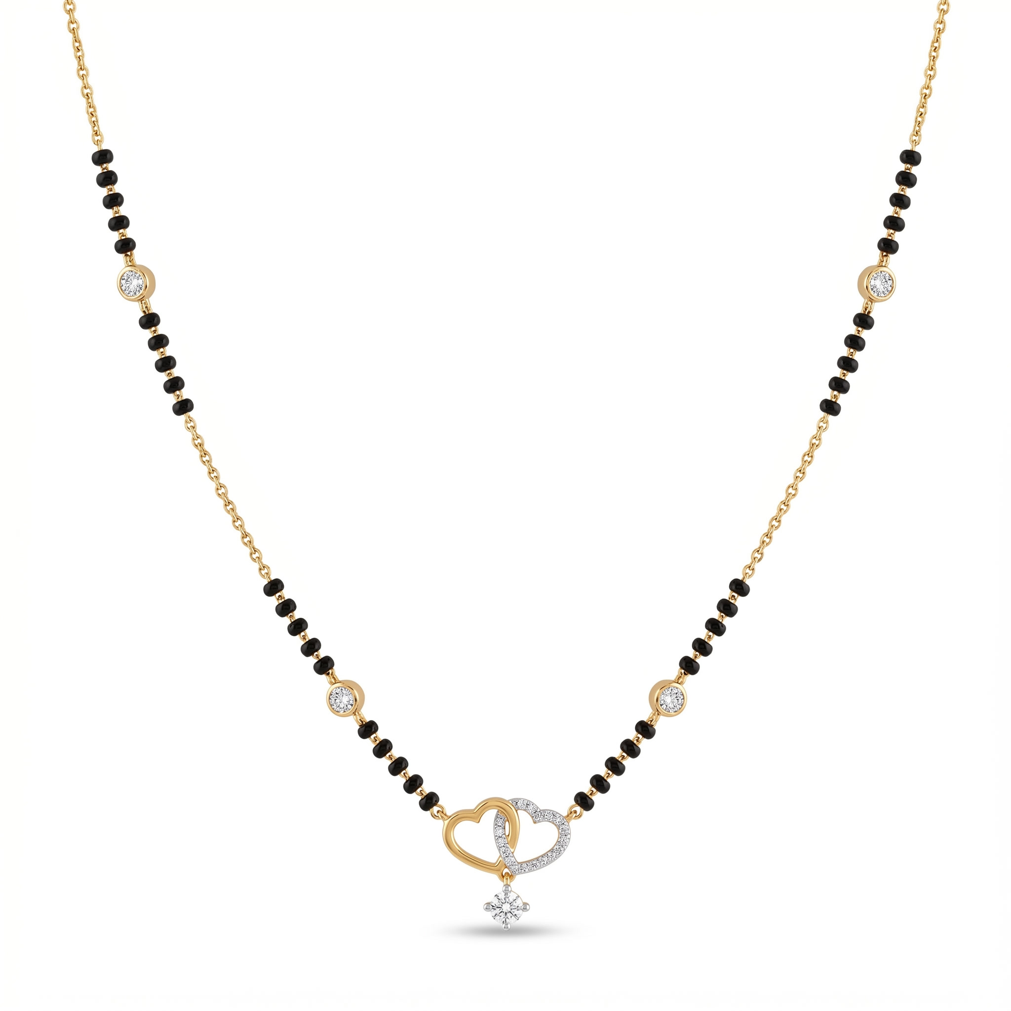 Sovereign Charm Diamond Mangalsutra by SVADEZI - yellow